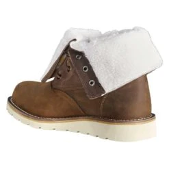 Women's Carhartt 8" Wedge Fold Down Winter 200G Waterproof Boots -Stride Shield Shop 6 1001 carhartt 8 wedge fold down winter 200g waterproof boots brown
