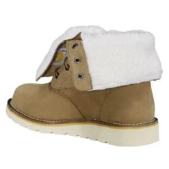 Women's Carhartt 8" Wedge Fold Down Winter 200G Waterproof Boots -Stride Shield Shop 6 1001 carhartt 8 wedge fold down winter 200g waterproof boots coyote