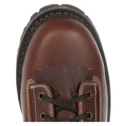 Men's Georgia 6" Low-Heel Logger Waterproof Boots -Stride Shield Shop 6 650 georgia 6 low heel logger waterproof brown