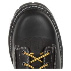 Men's Georgia 9" Low-Heel Logger Waterproof Boots -Stride Shield Shop 6 650 georgia 9 low heel logger waterproof black