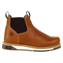 Men's Georgia AMP LT Wedge Chelsea Boots -Stride Shield Shop 6 650 georgia amp lt wedge chelsea boots brown