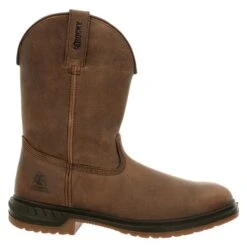 Men's Rocky Worksmart Unlined Western Boots -Stride Shield Shop 6 650 rocky worksmart unlined western boots dark brown