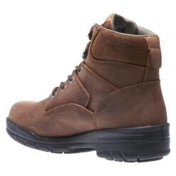 Men's Wolverine 6" Leather Durashocks Work Boots -Stride Shield Shop 6 650 wolverine 6 leather durashocks work canyon