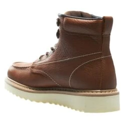 Men's Wolverine 6" Moc-Toe Wedge Heel Boots -Stride Shield Shop 6 650 wolverine 6 moc toe wedge heel brown